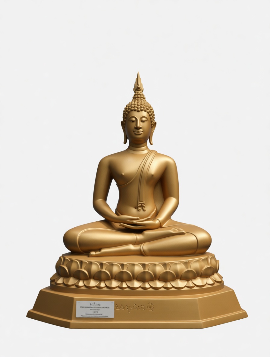 Seated Buddha Statue free 3D printable STL