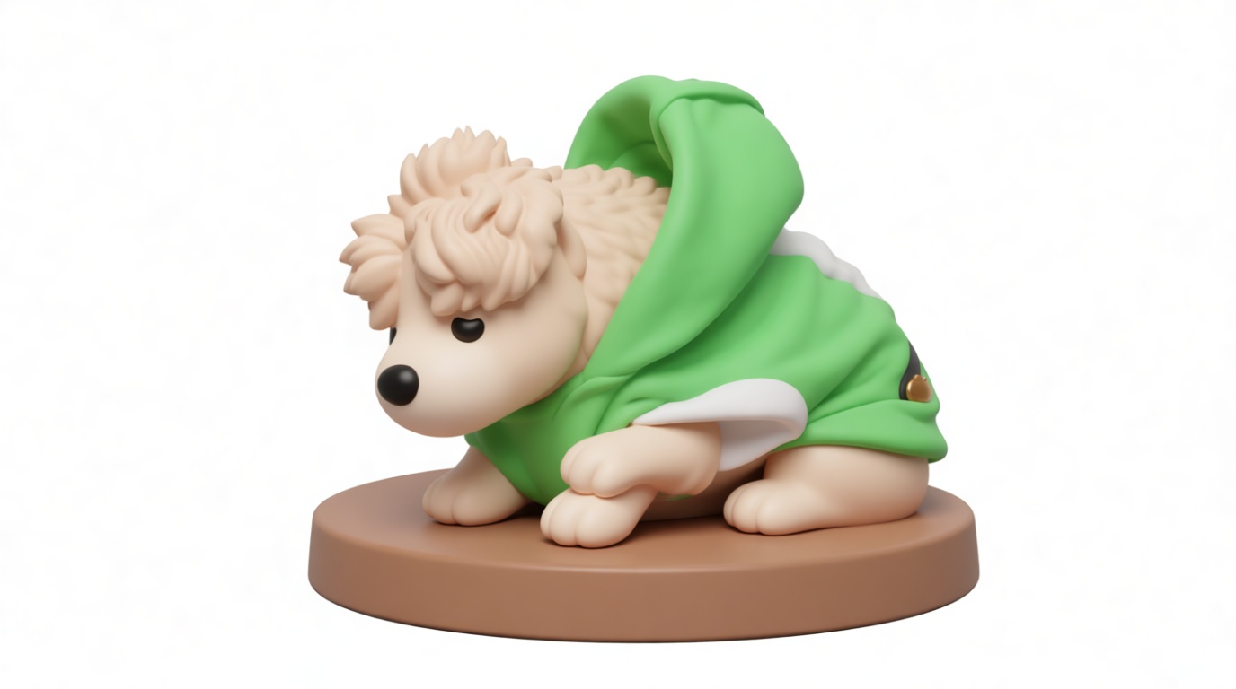 Poodle Dog Figurine free 3D printable STL