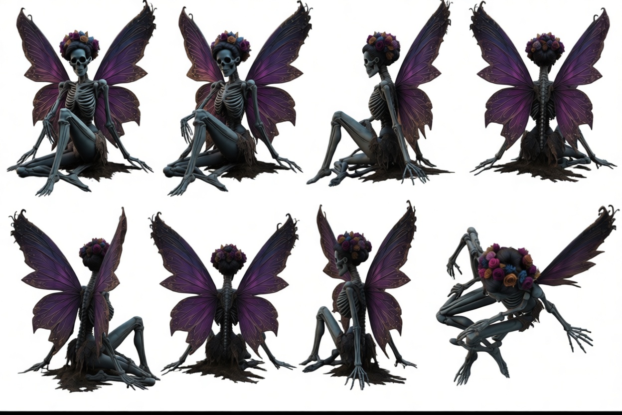 Skeleton Fairy Figurine free 3D printable STL