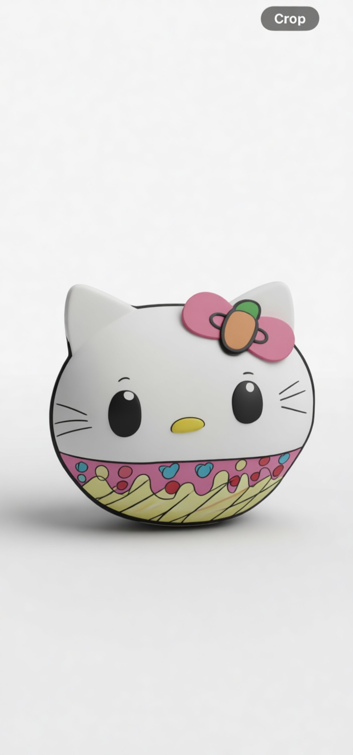 Hello Kitty Donut Figurine free 3D printable STL