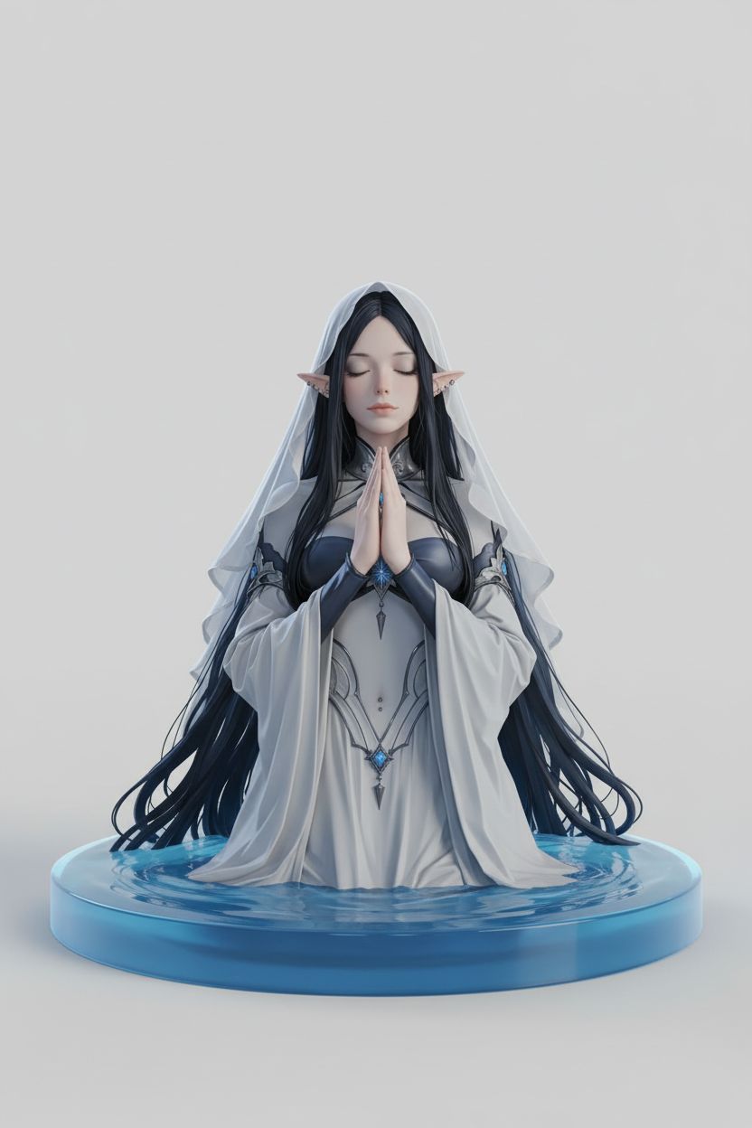Elf Prayer Statue free 3D printable STL