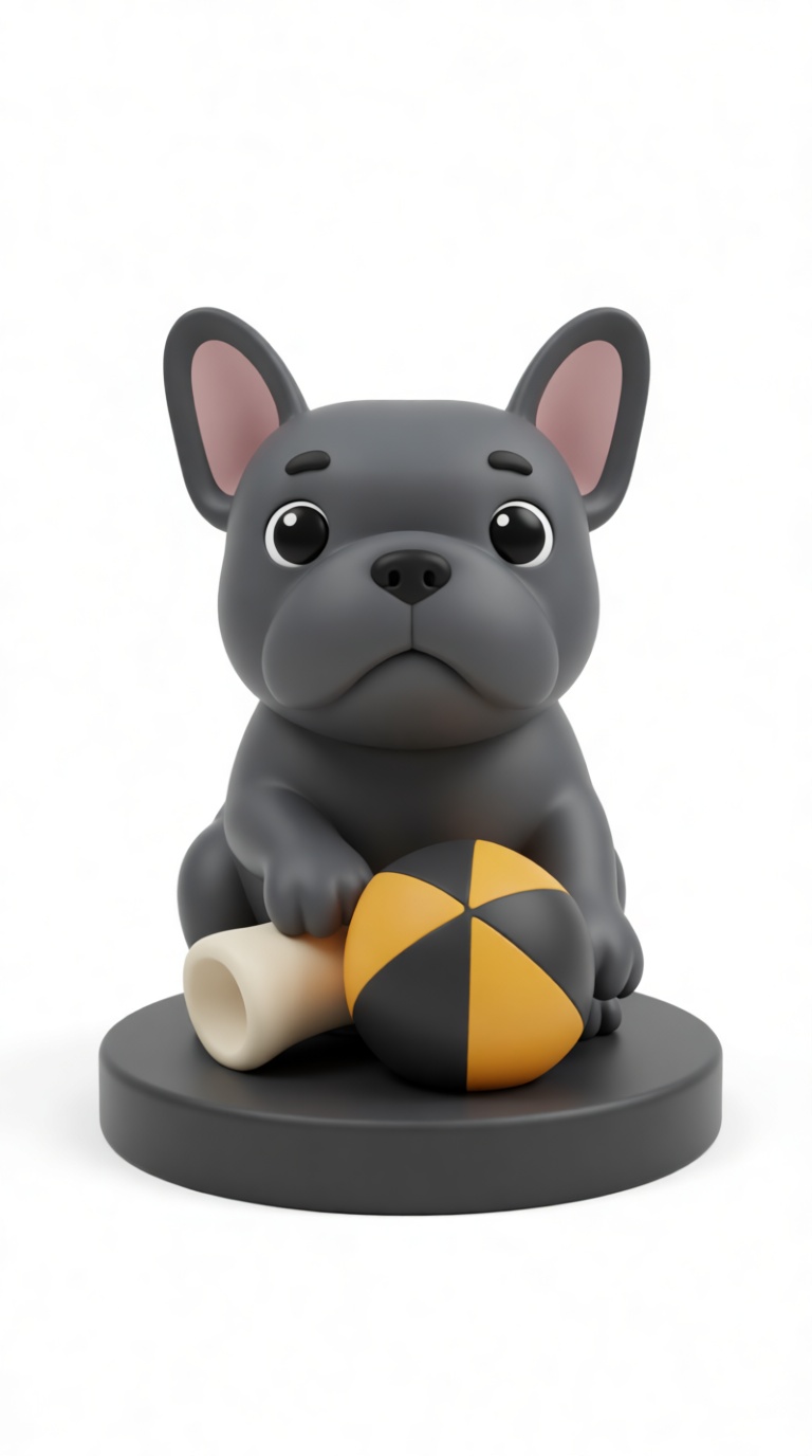 French Bulldog Figurine free 3D printable STL