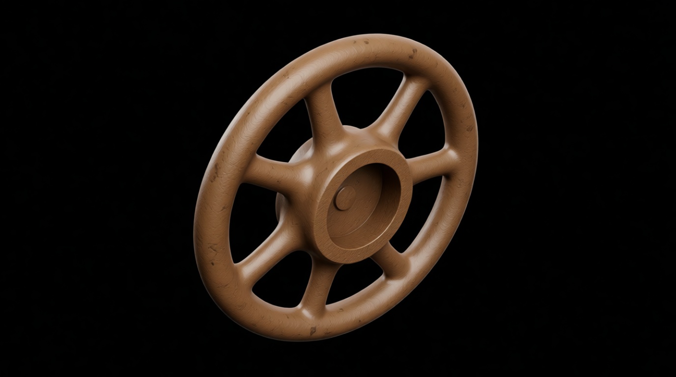 Wooden Steering Wheel Model free 3D printable STL