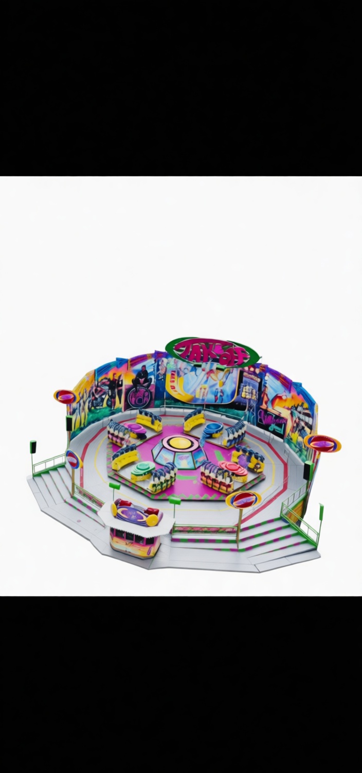 Takoff Amusement Ride Model free 3D printable STL