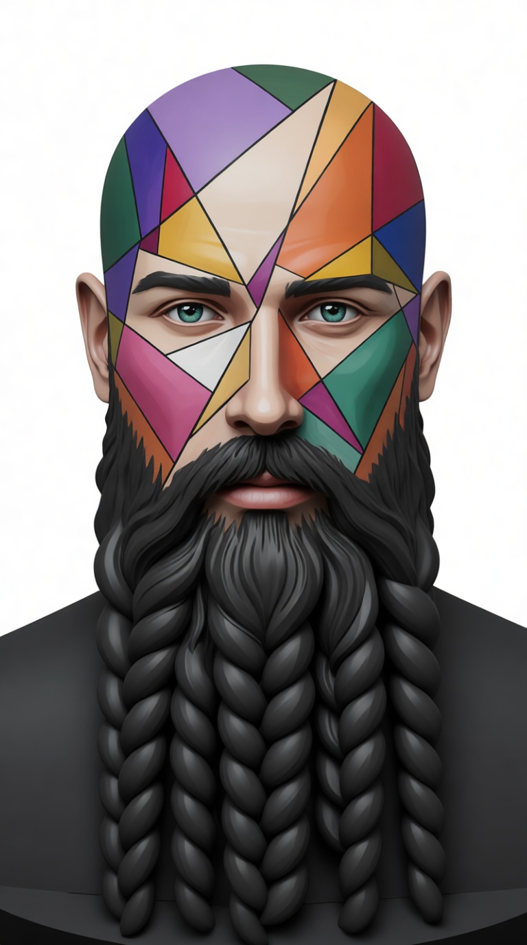 Geometric Face Bust free 3D printable STL