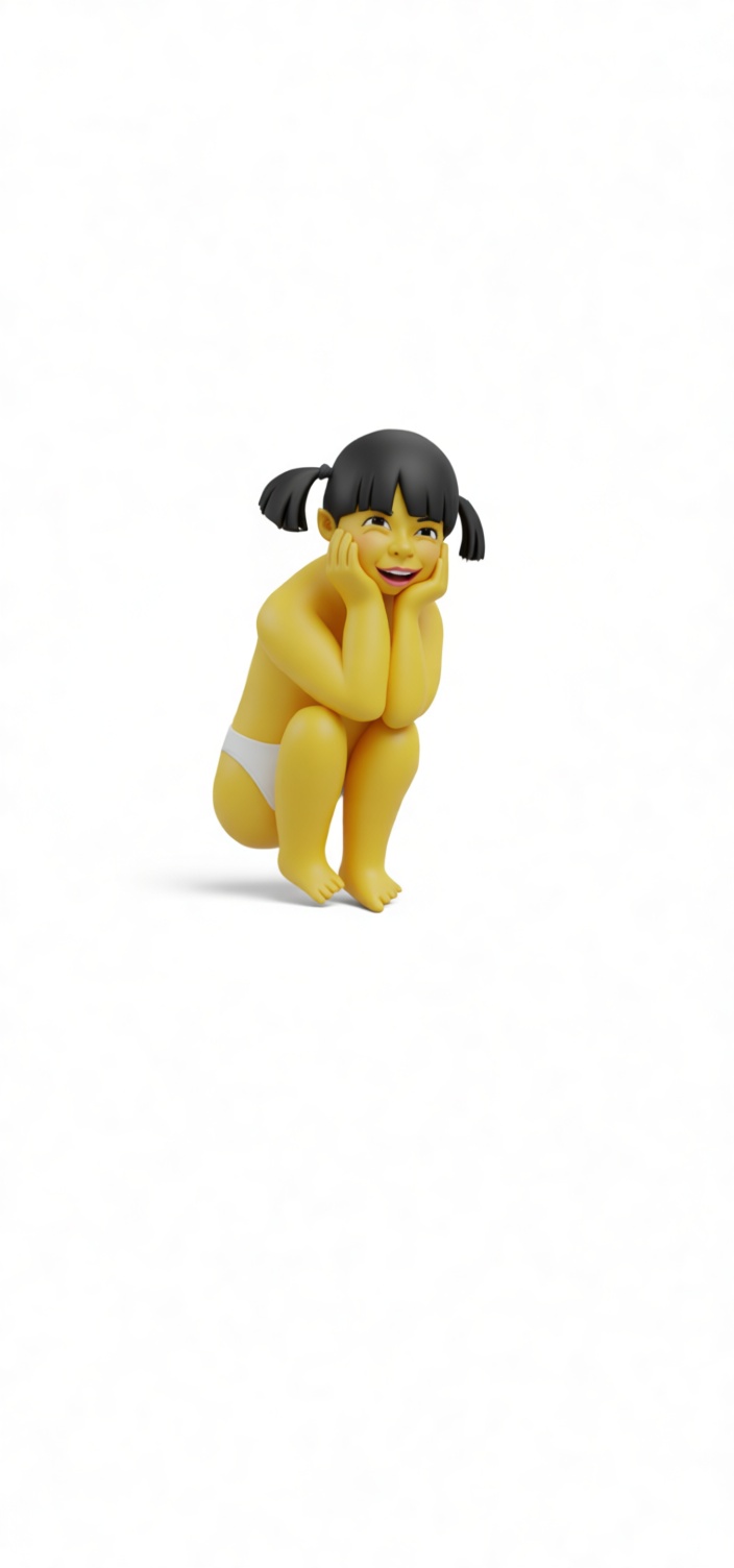 Smiling Girl Figurine free 3D printable STL