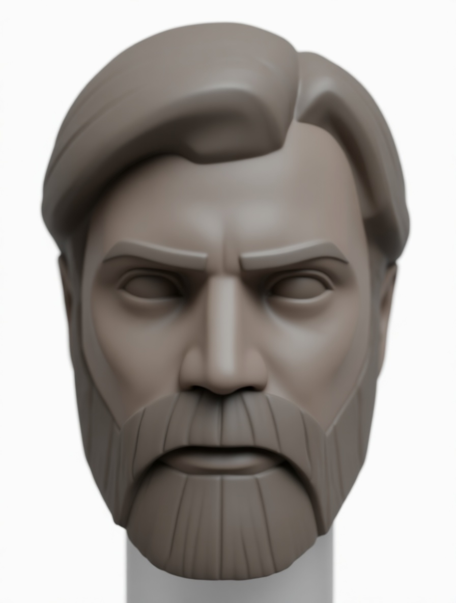 Bearded Man Bust free 3D printable STL