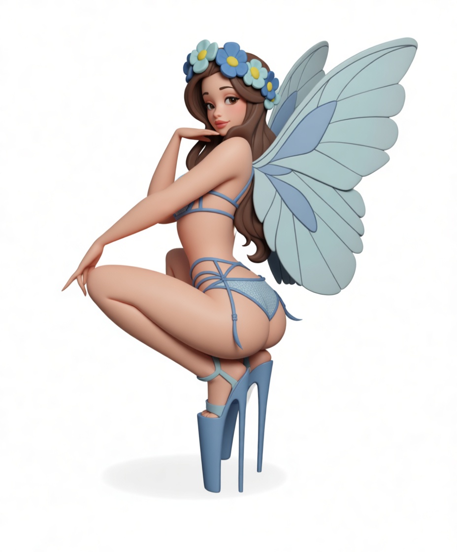 Blue Fairy Figurine free 3D printable STL
