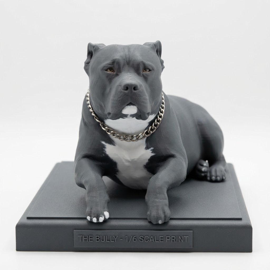 Bully Dog Figurine free 3D printable STL