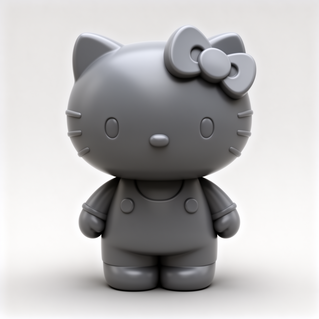 Hello Kitty Figurine free 3D printable STL