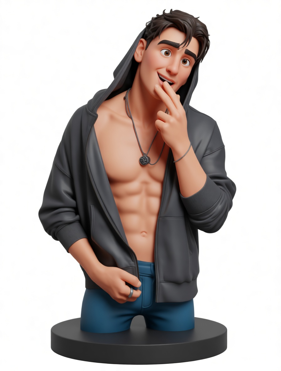 Stylish Young Man Bust free 3D printable STL