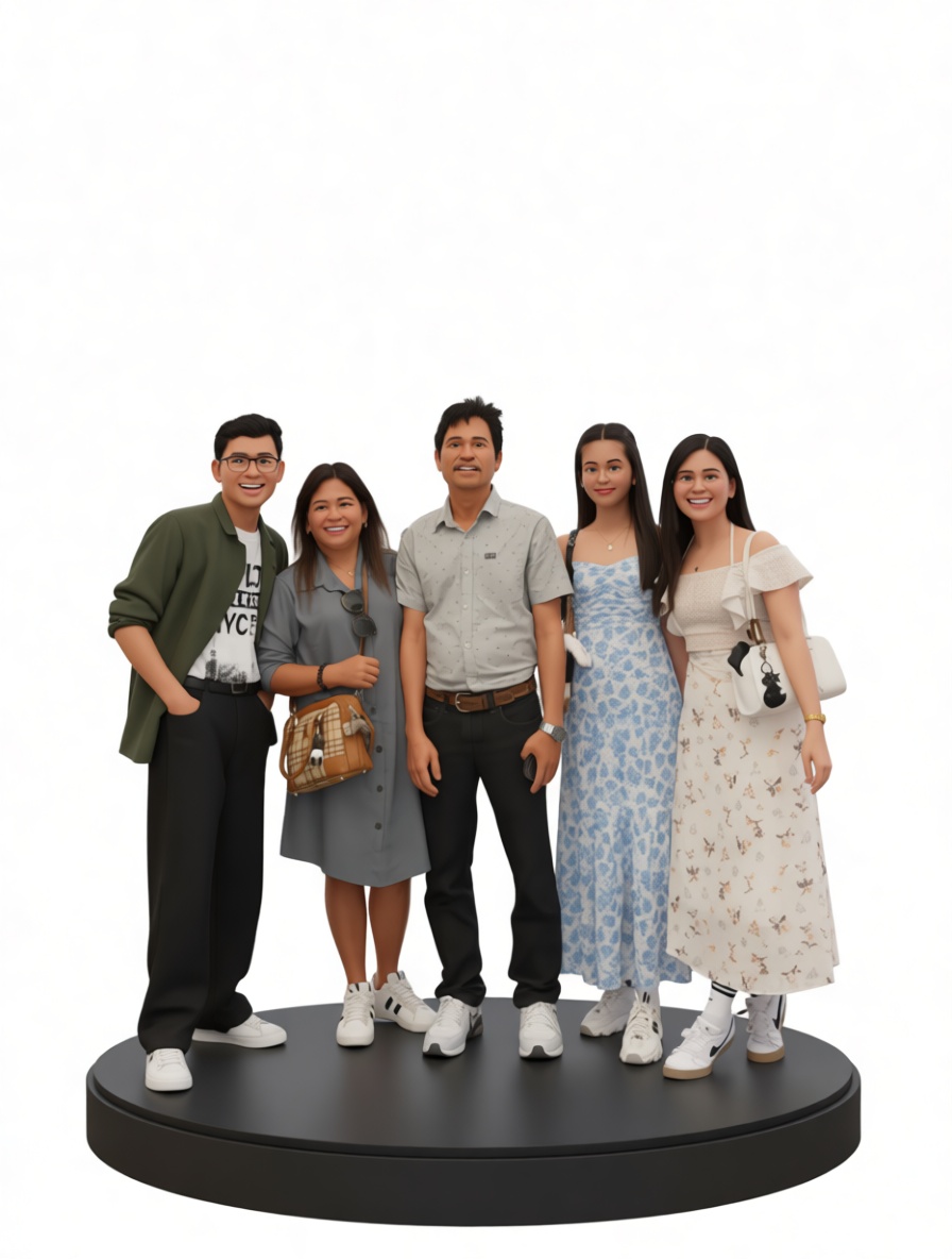 Family Group Figurine free 3D printable STL