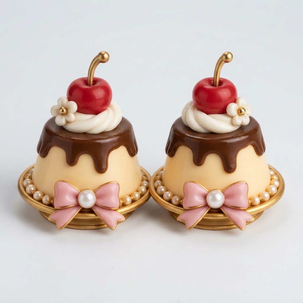 Cherry Pudding Figurine free 3D printable STL
