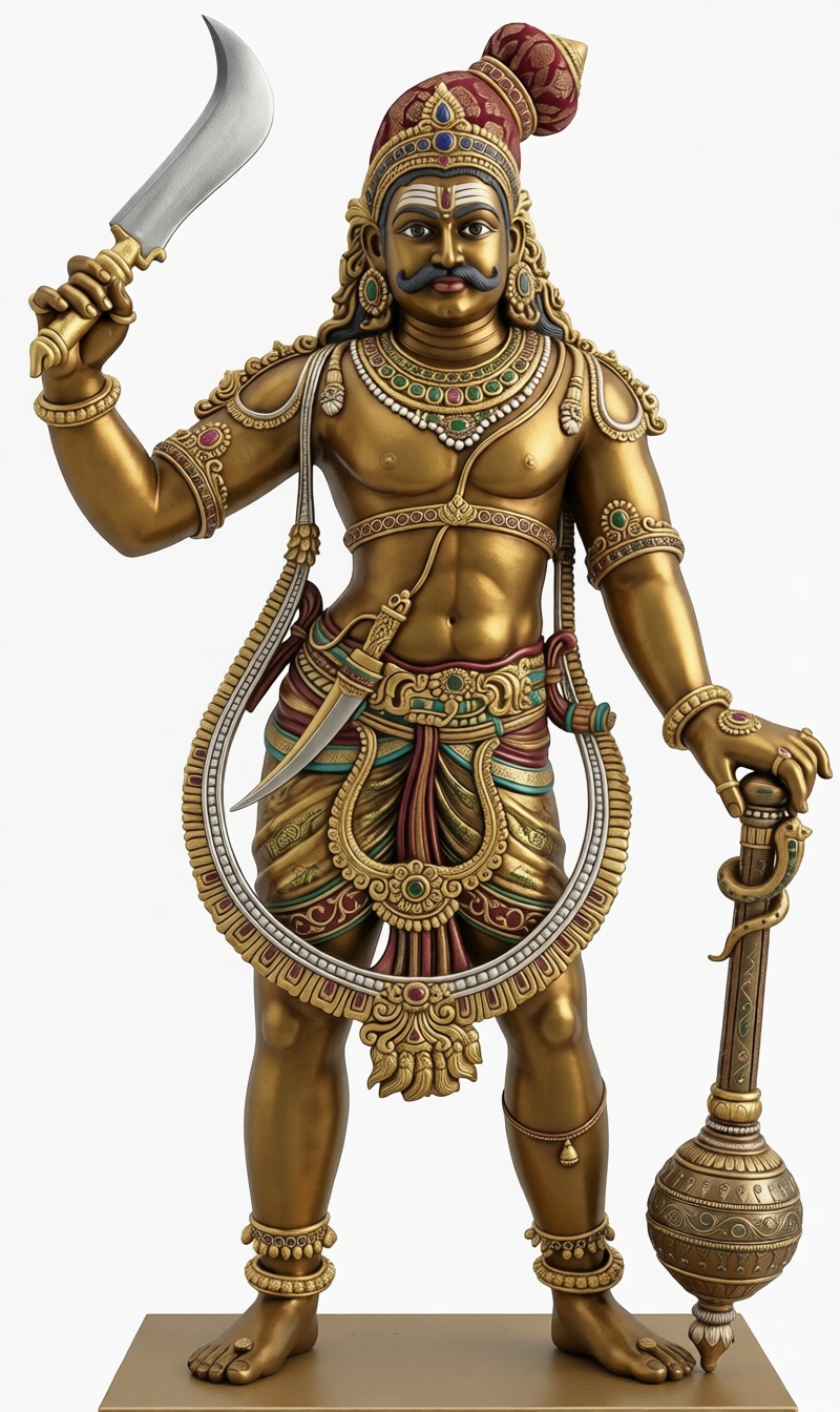 Veerabhadra Statue free 3D printable STL