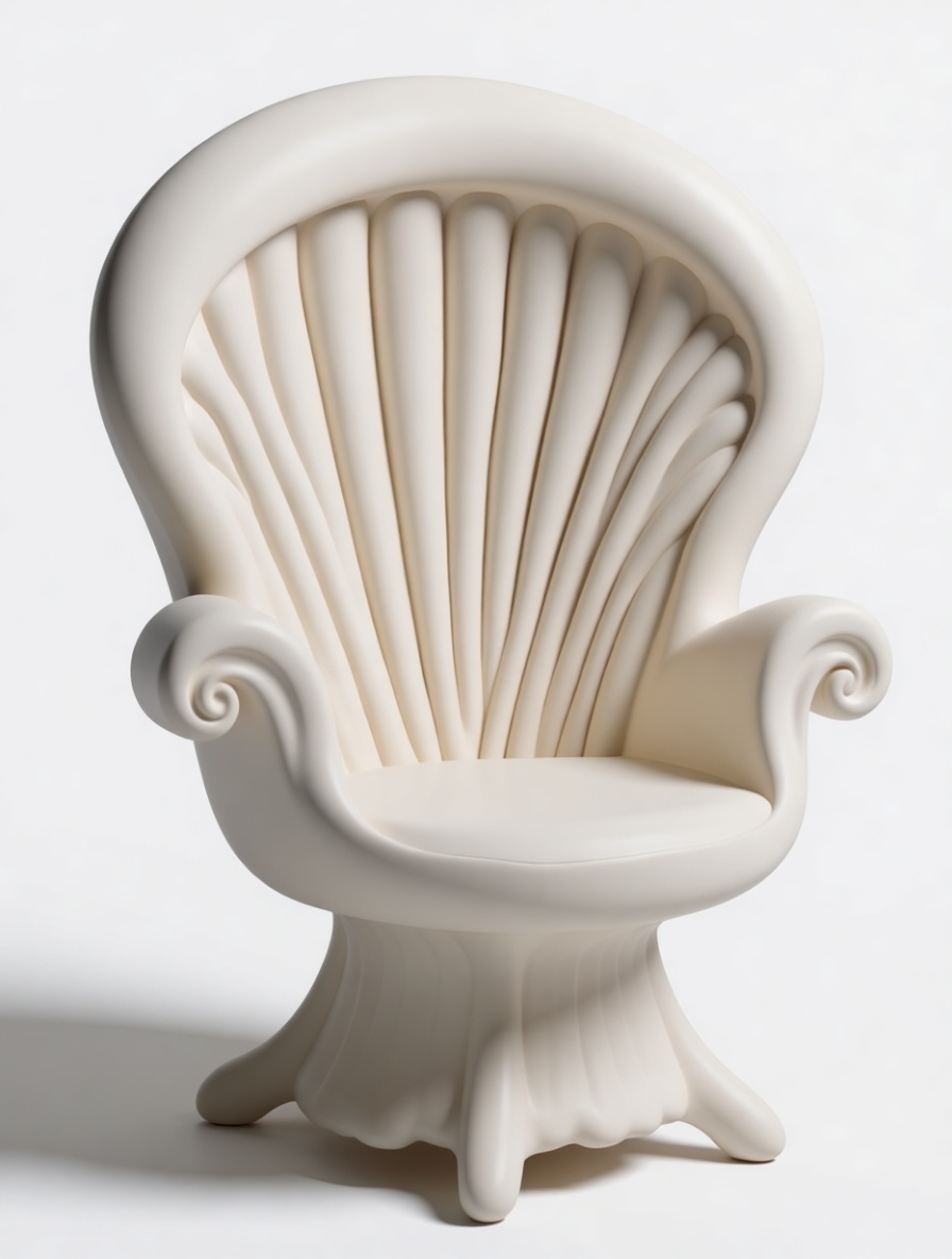 Seashell Chair Model free 3D printable STL