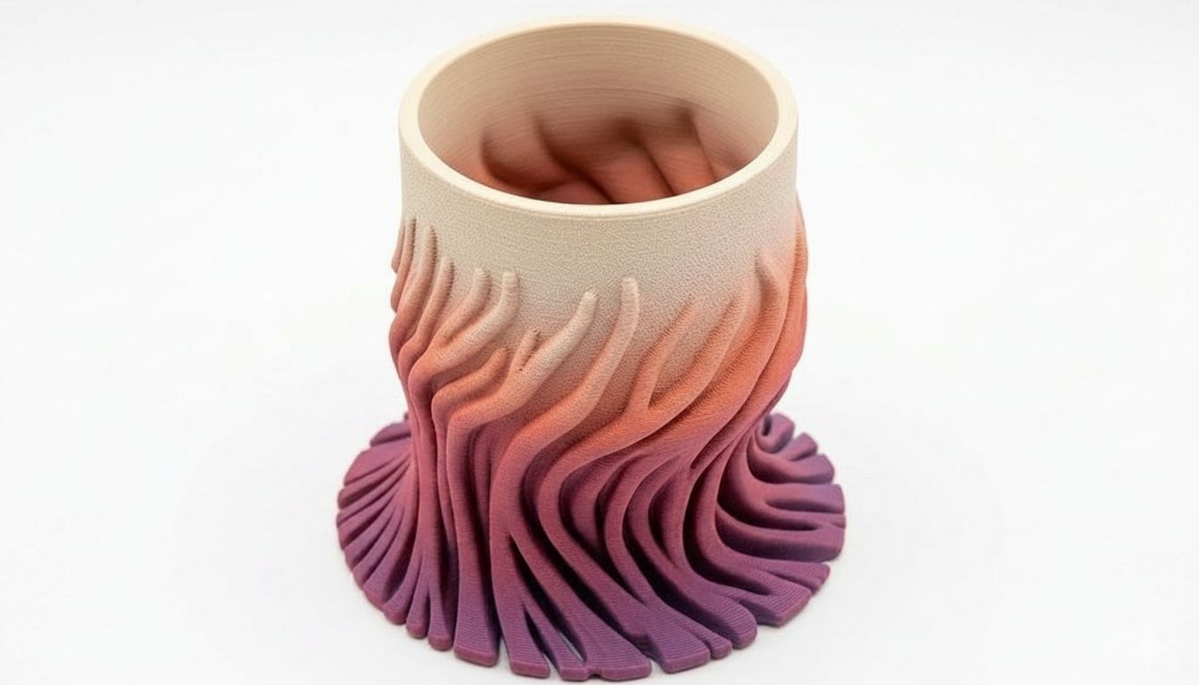 Organic Flow Vase free 3D printable STL