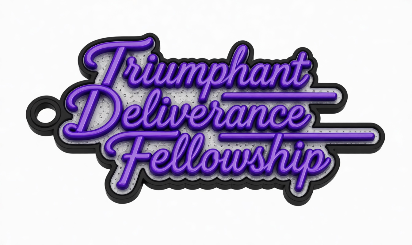 Triumphant Deliverance Fellowship Keychain free 3D printable STL
