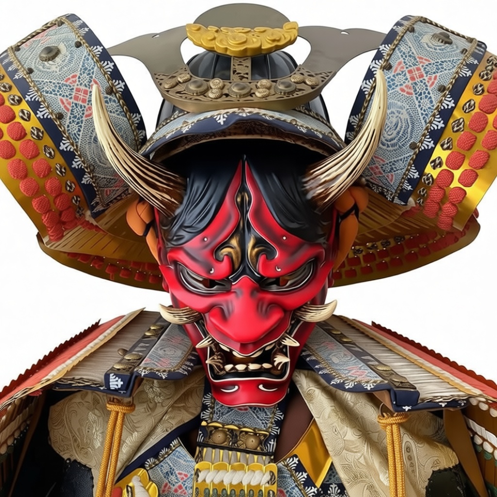 Hannya Mask Samurai Bust free 3D printable STL