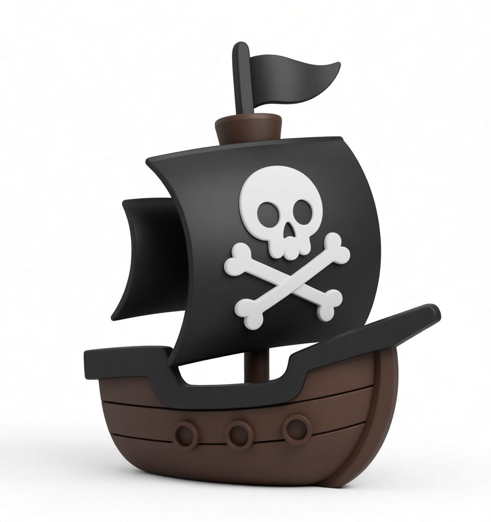 Pirate Ship Figurine free 3D printable STL