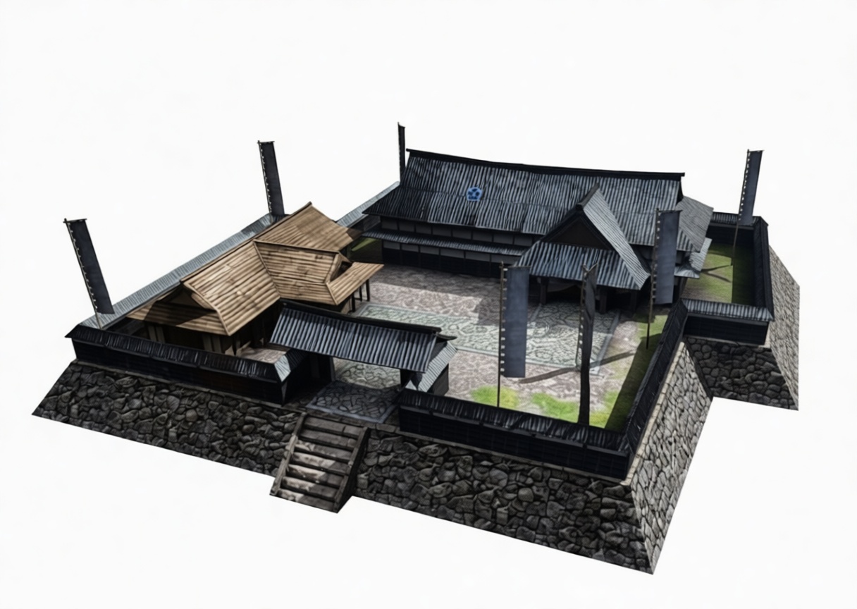 Japanese Samurai Castle Model free 3D printable STL