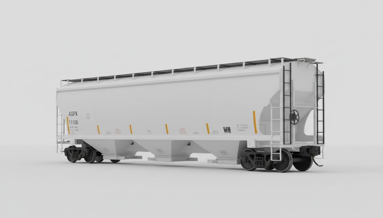 AERCX Grain Hopper Car free 3D printable STL