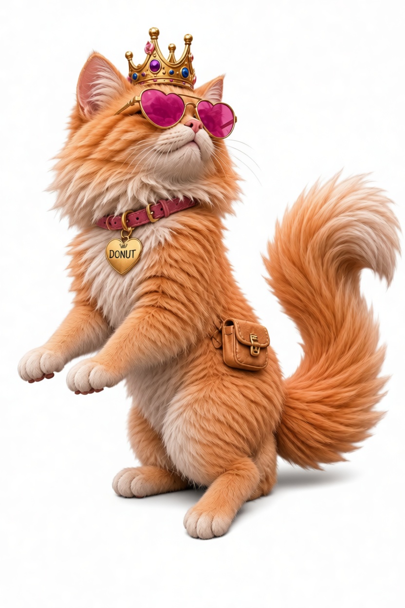Donut Cat Figurine free 3D printable STL