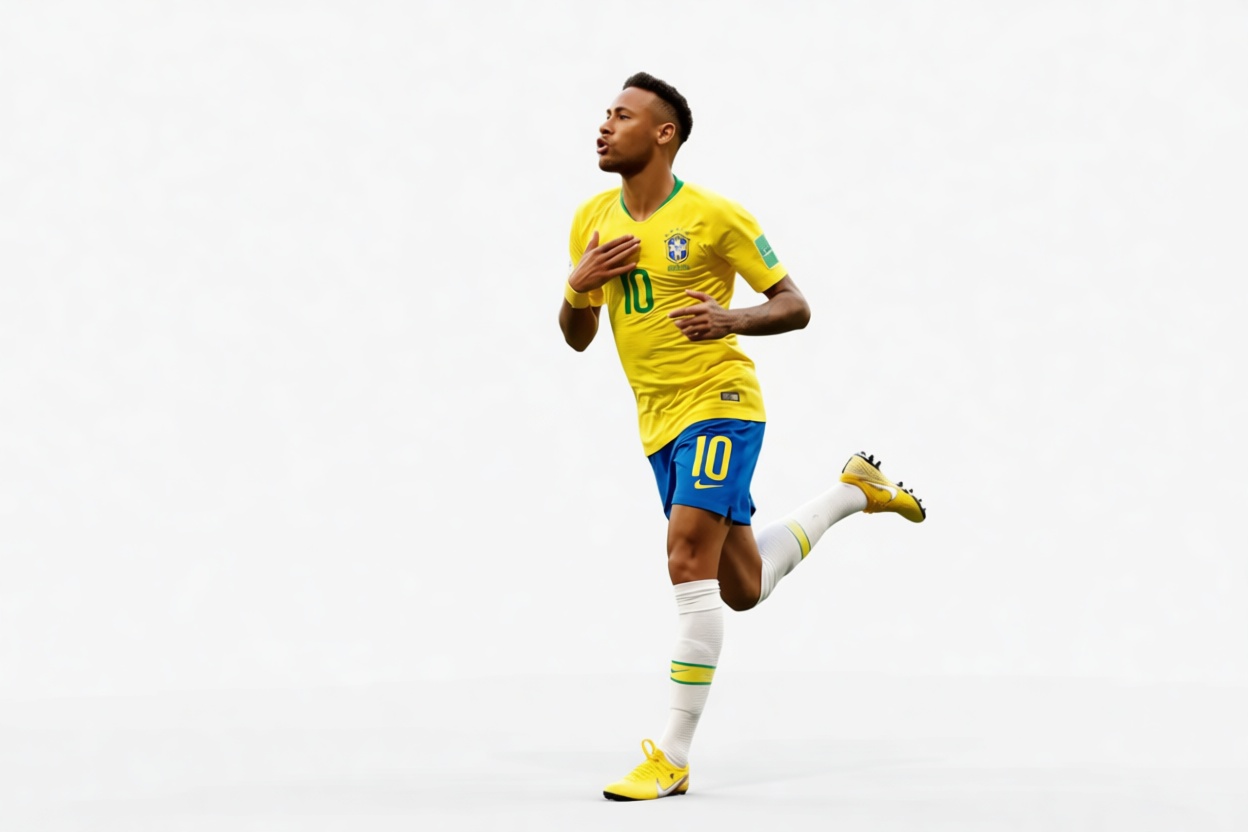 Neymar Jr Soccer Figurine free 3D printable STL