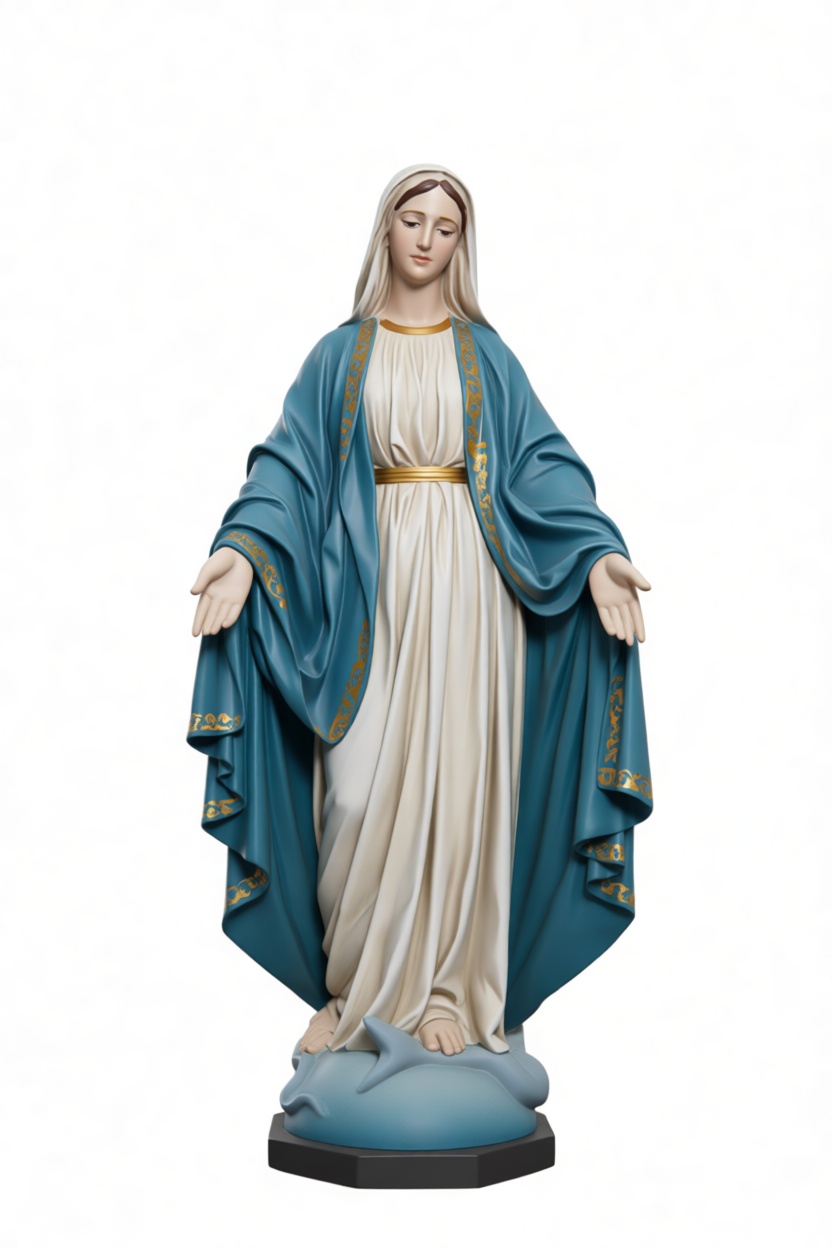 Virgin Mary Statue free 3D printable STL