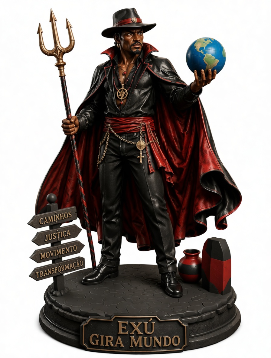 Exú Gira Mundo Figurine free 3D printable STL