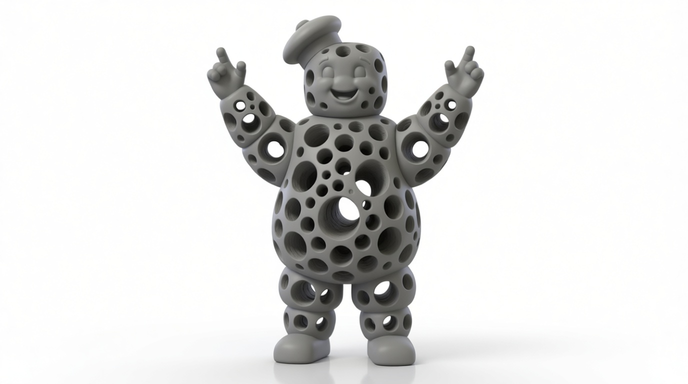 Pillsbury Doughboy Figurine free 3D printable STL