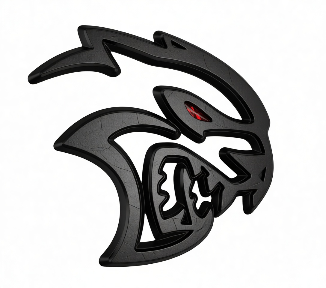 Dodge Hellcat Logo Sculpture free 3D printable STL