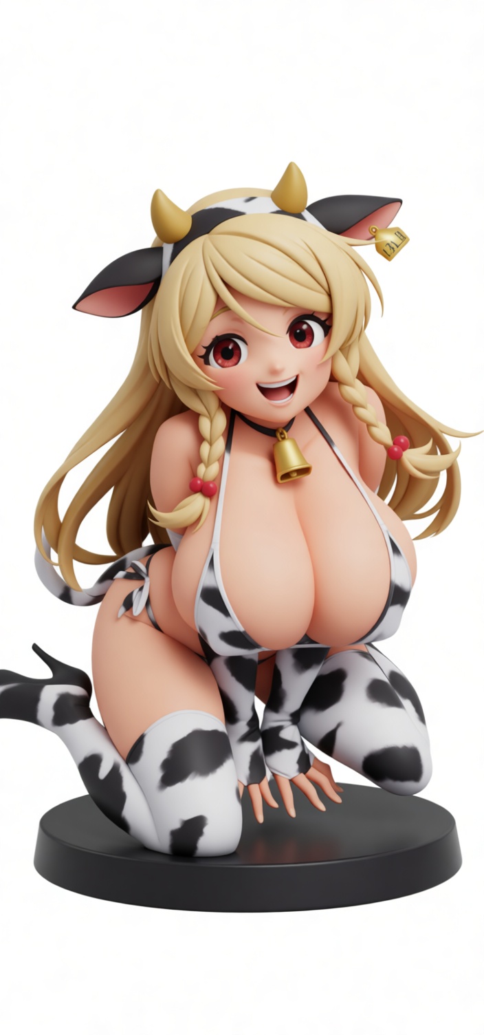 Cow Girl Figurine free 3D printable STL