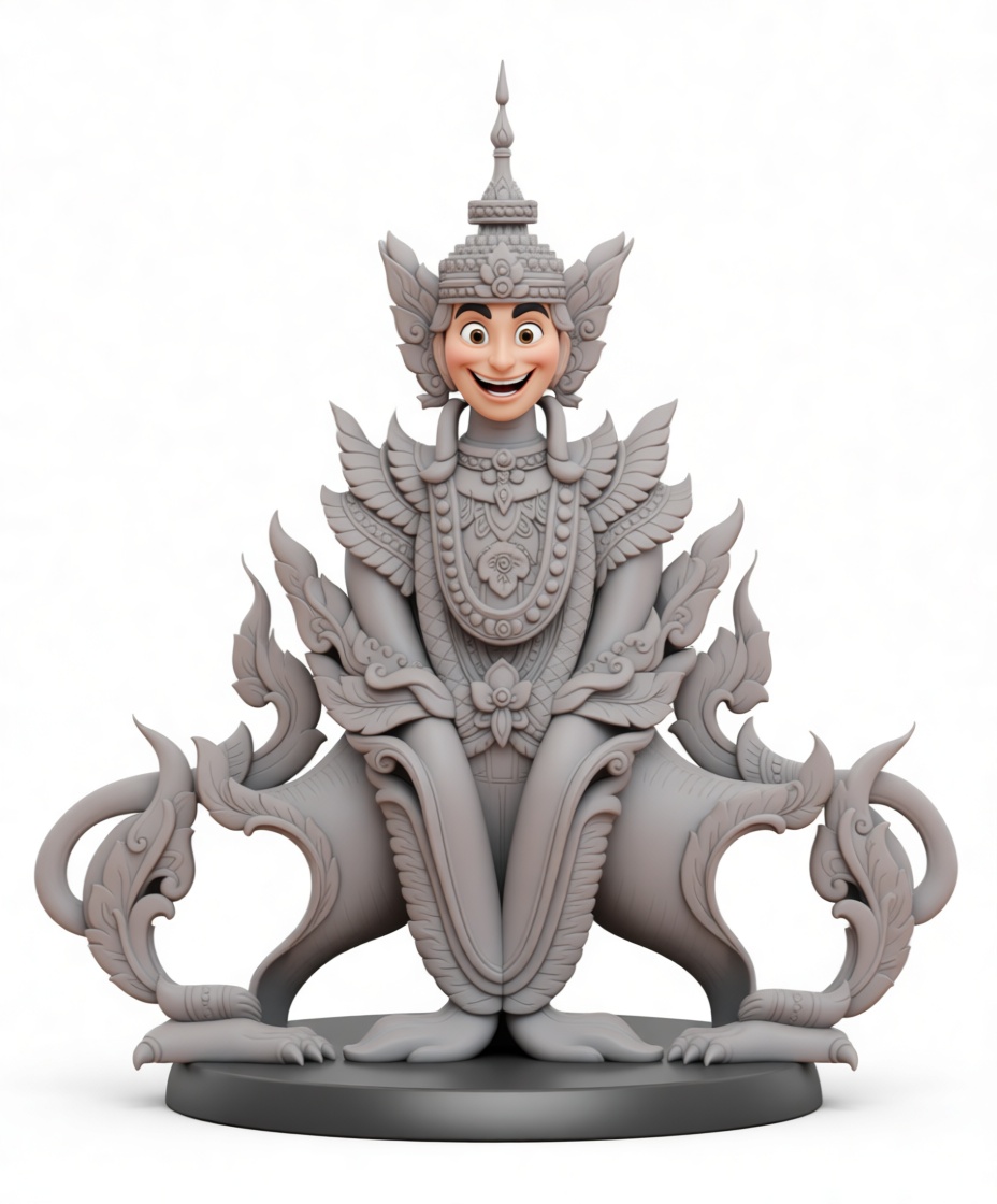 Hanuman Statue Figurine free 3D printable STL