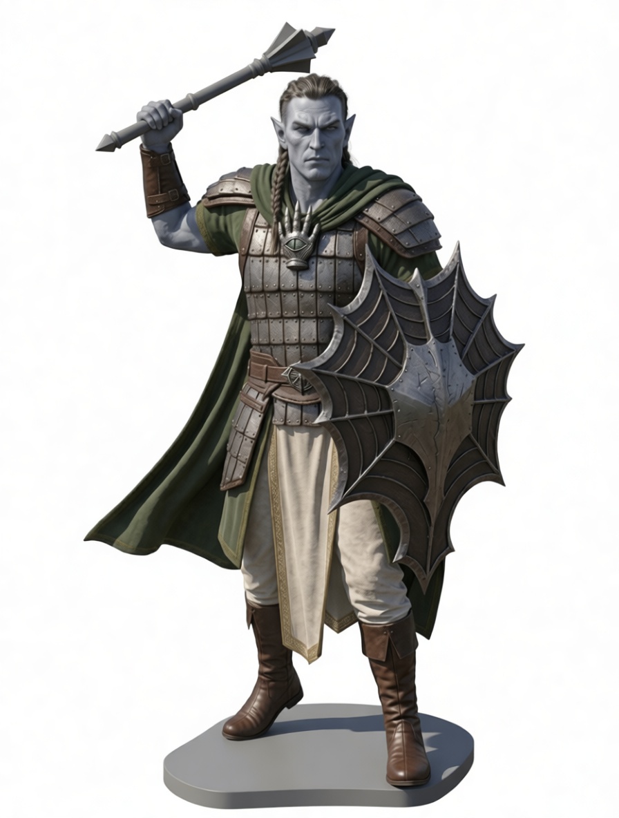 Elven Warrior Figurine free 3D printable STL