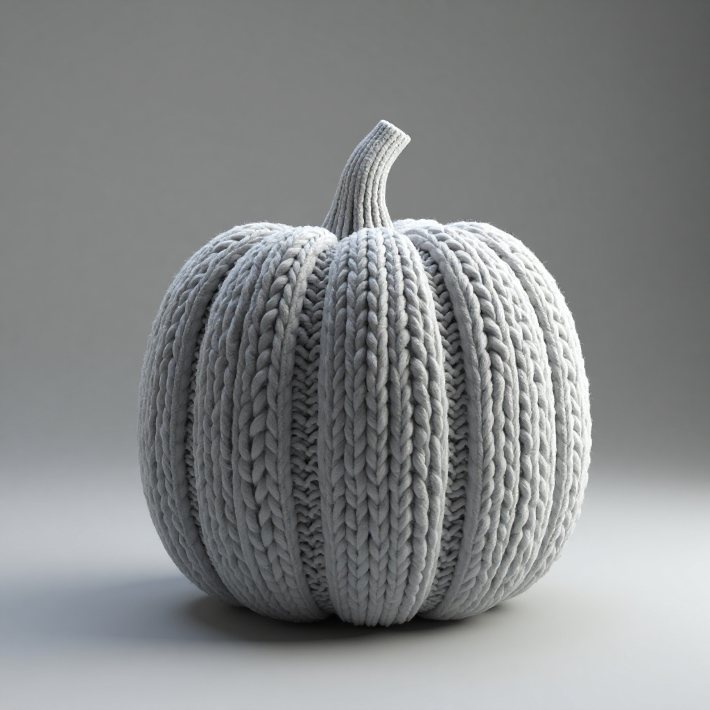 Knitted Halloween Pumpkin free 3D printable STL