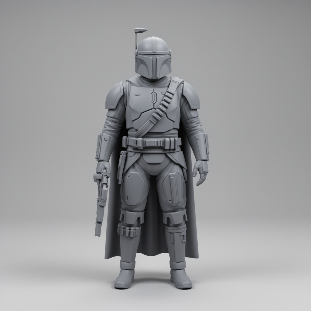 Mandalorian Spaceship Model free 3D printable STL