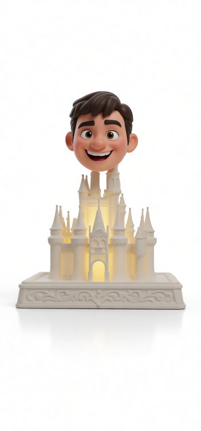 Animated Boy Castle Sculpture free 3D printable STL
