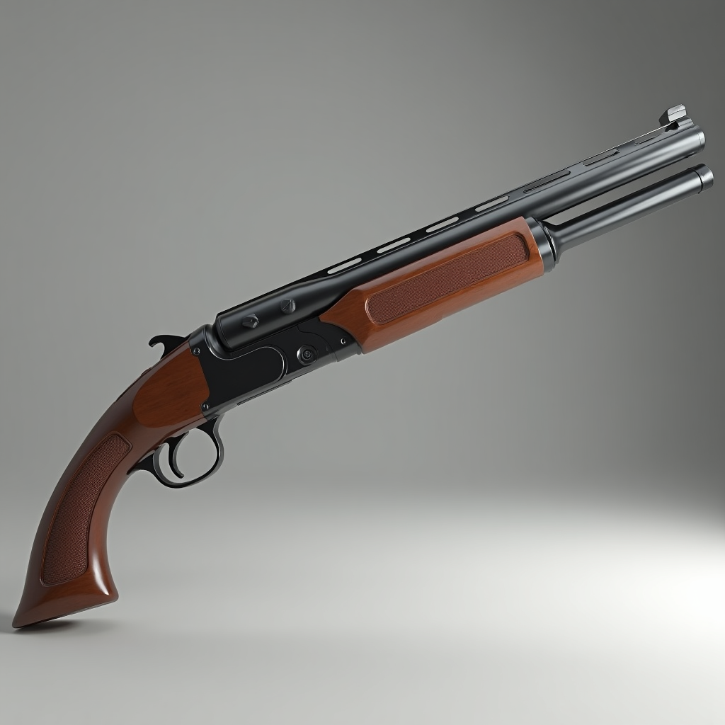 Classic Double Barrel Shotgun free 3D printable STL