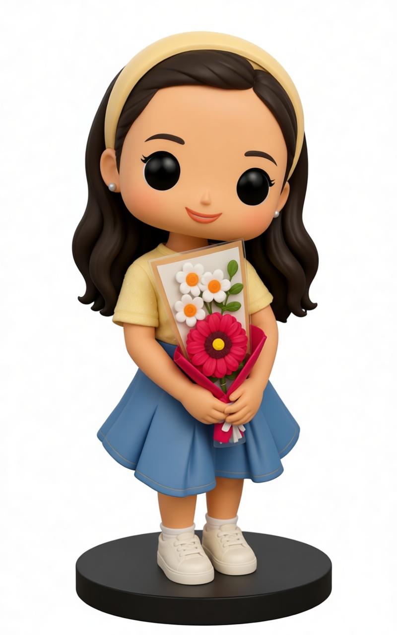 Girl with Flowers Figurine free 3D printable STL