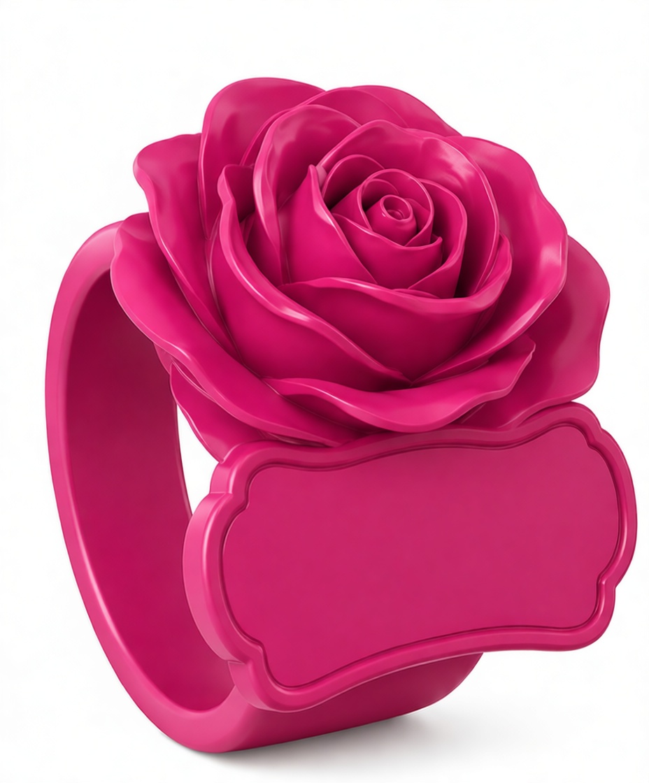 Rose Flower Ring free 3D printable STL