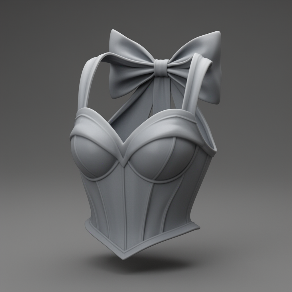 Cinderella Breastplate Sculpture free 3D printable STL
