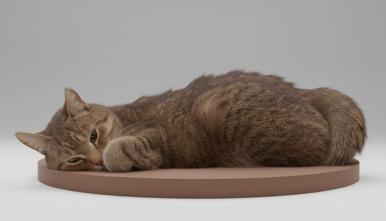Tabby Cat Lying Down free 3D printable STL