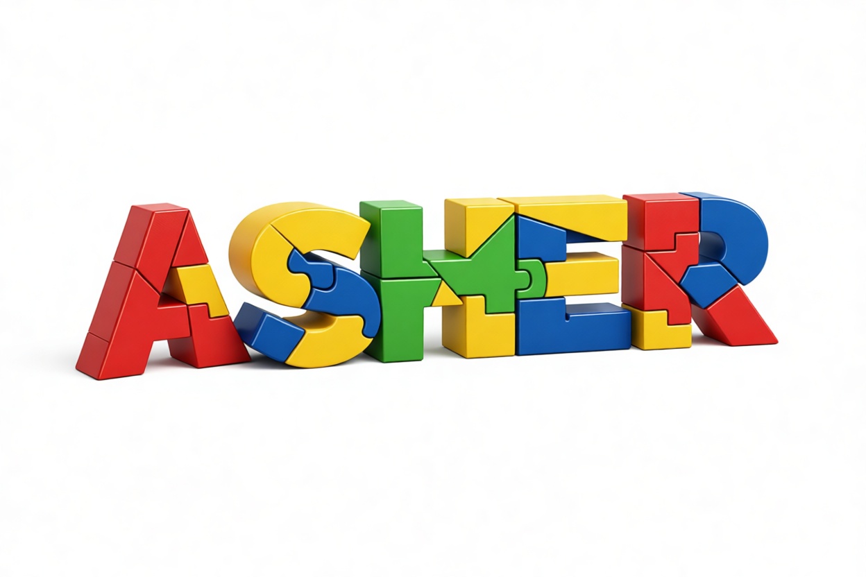 Asher Puzzle Letters free 3D printable STL