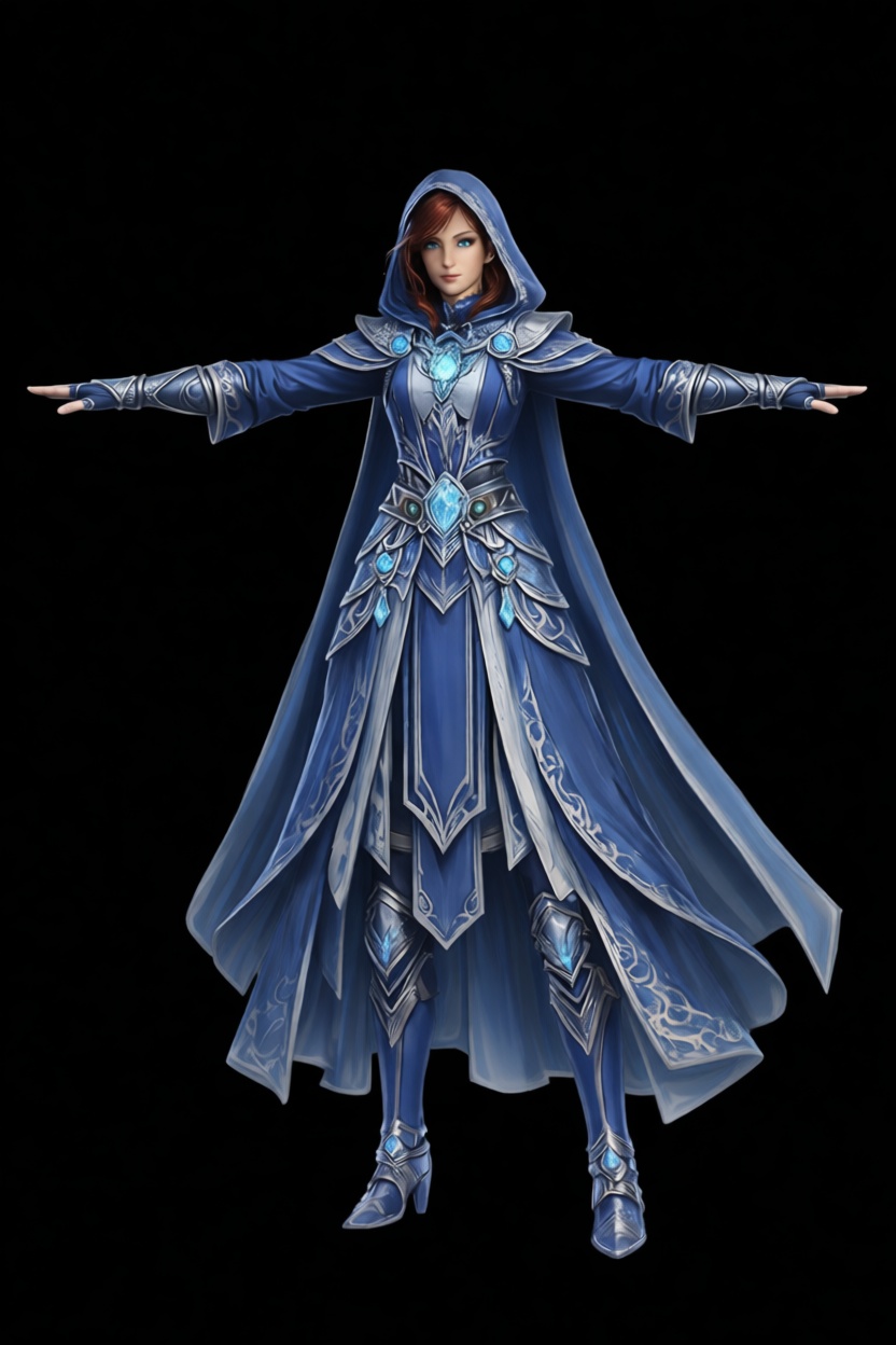 Female Mage Figurine free 3D printable STL