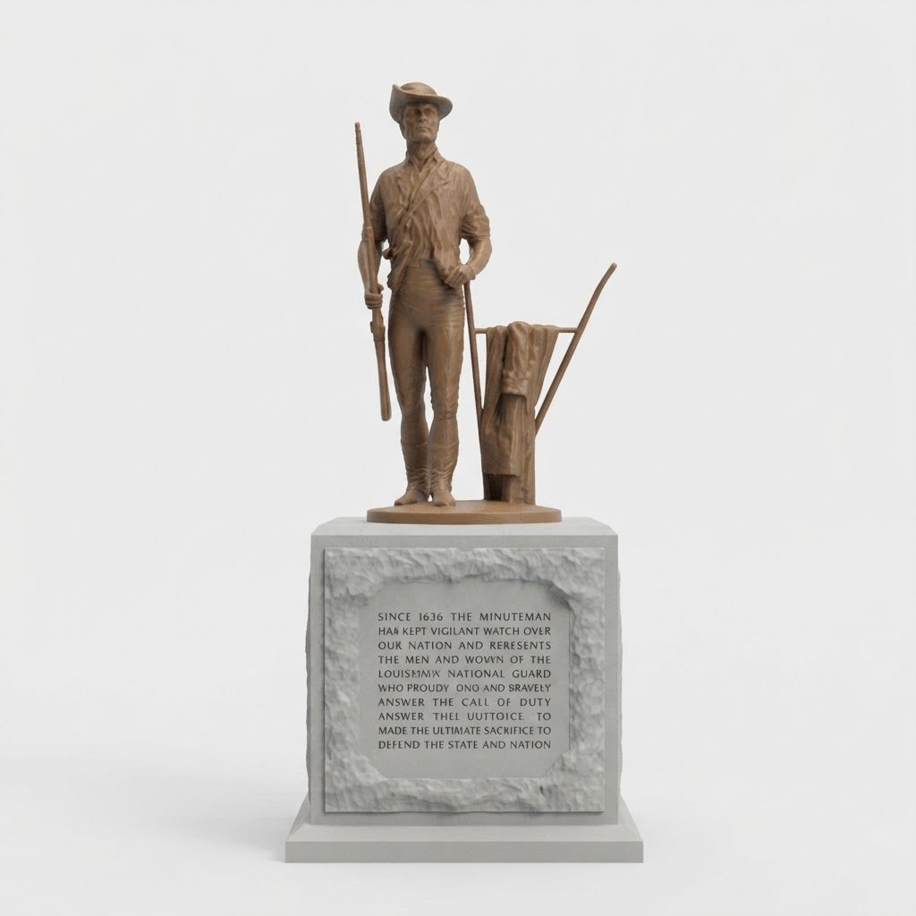 Minuteman Statue Model free 3D printable STL
