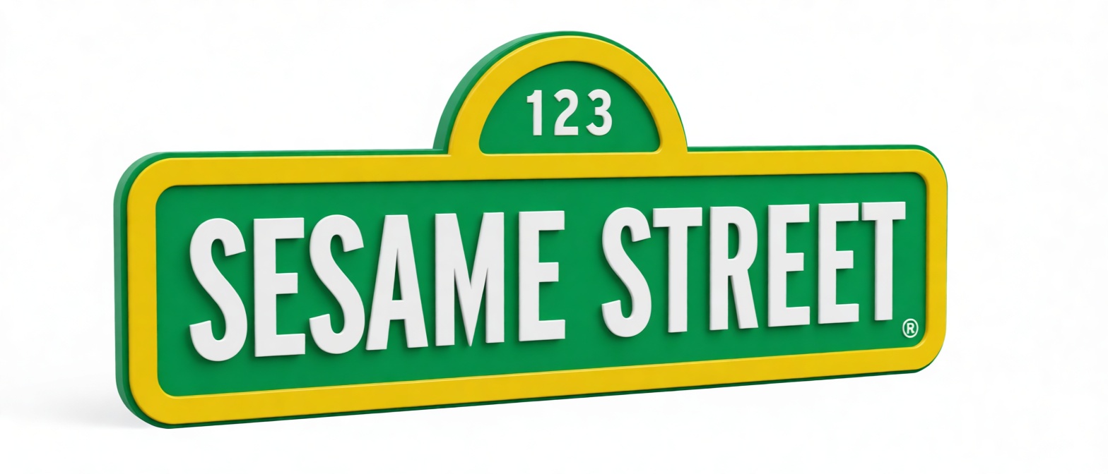 Sesame Street Sign free 3D printable STL