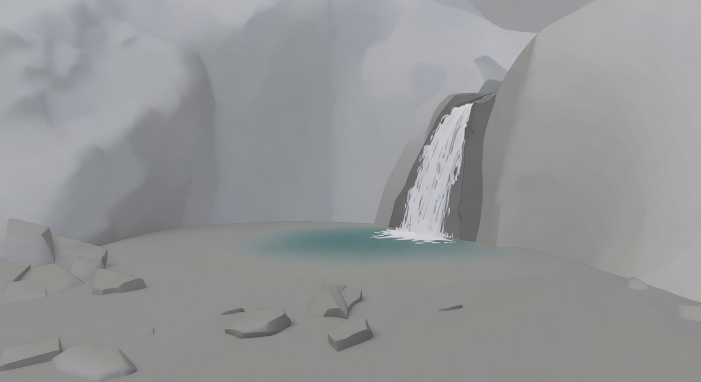 Waterfall Landscape Model free 3D printable STL