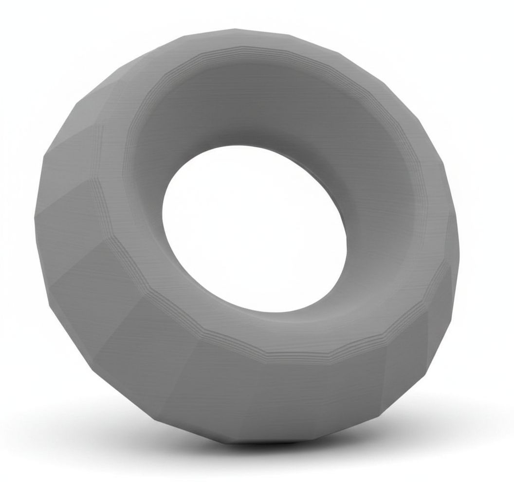 Geometric Donut Sculpture free 3D printable STL