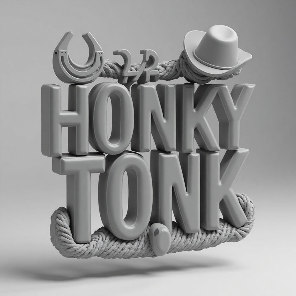 Honky Tonk Stomp Sign free 3D printable STL