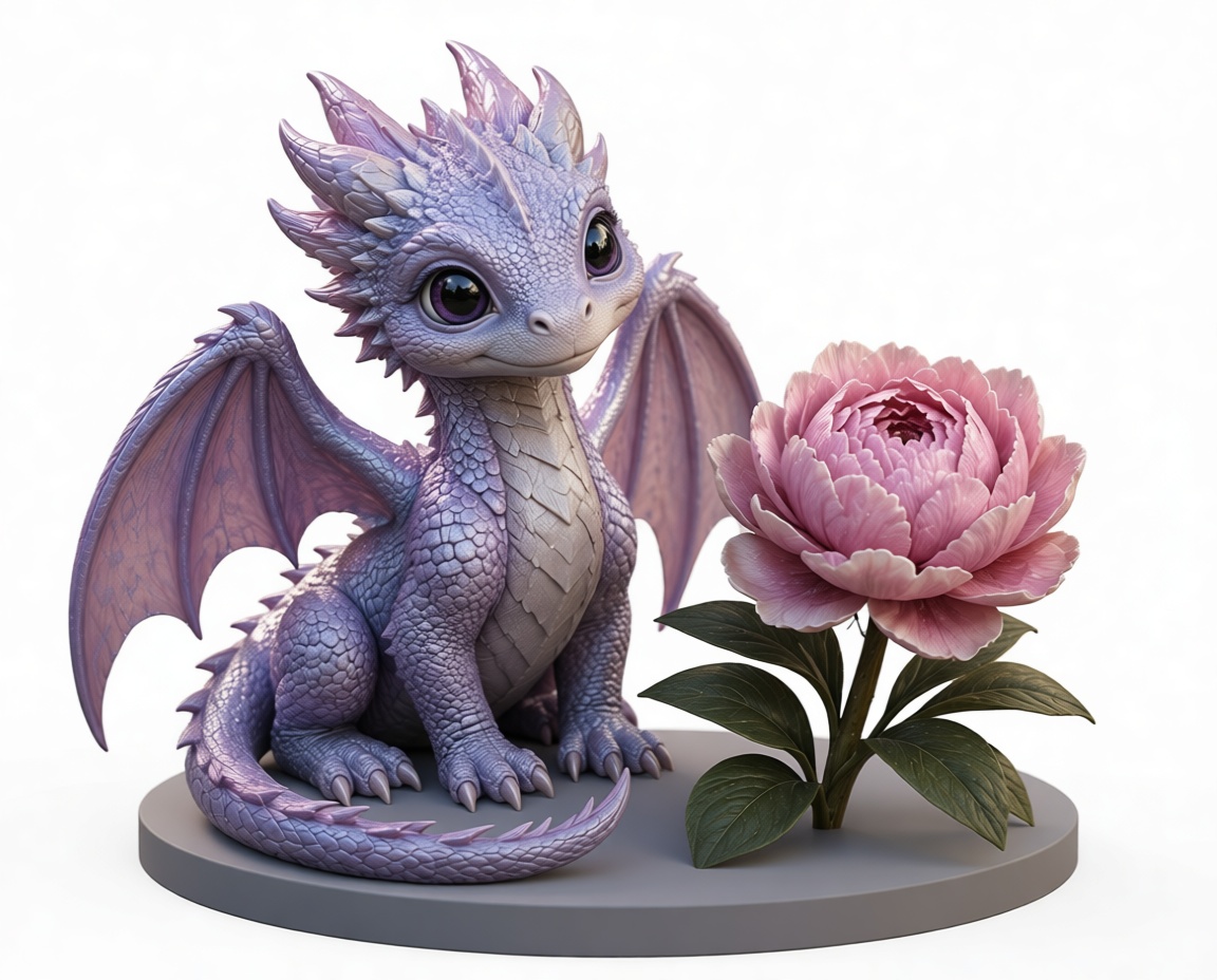 Baby Dragon Figurine free 3D printable STL